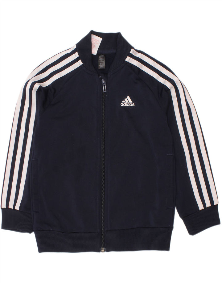 Adidas Boys αθλητική φόρμα Top Jacket 5-6 Years Navy Blue Polyester