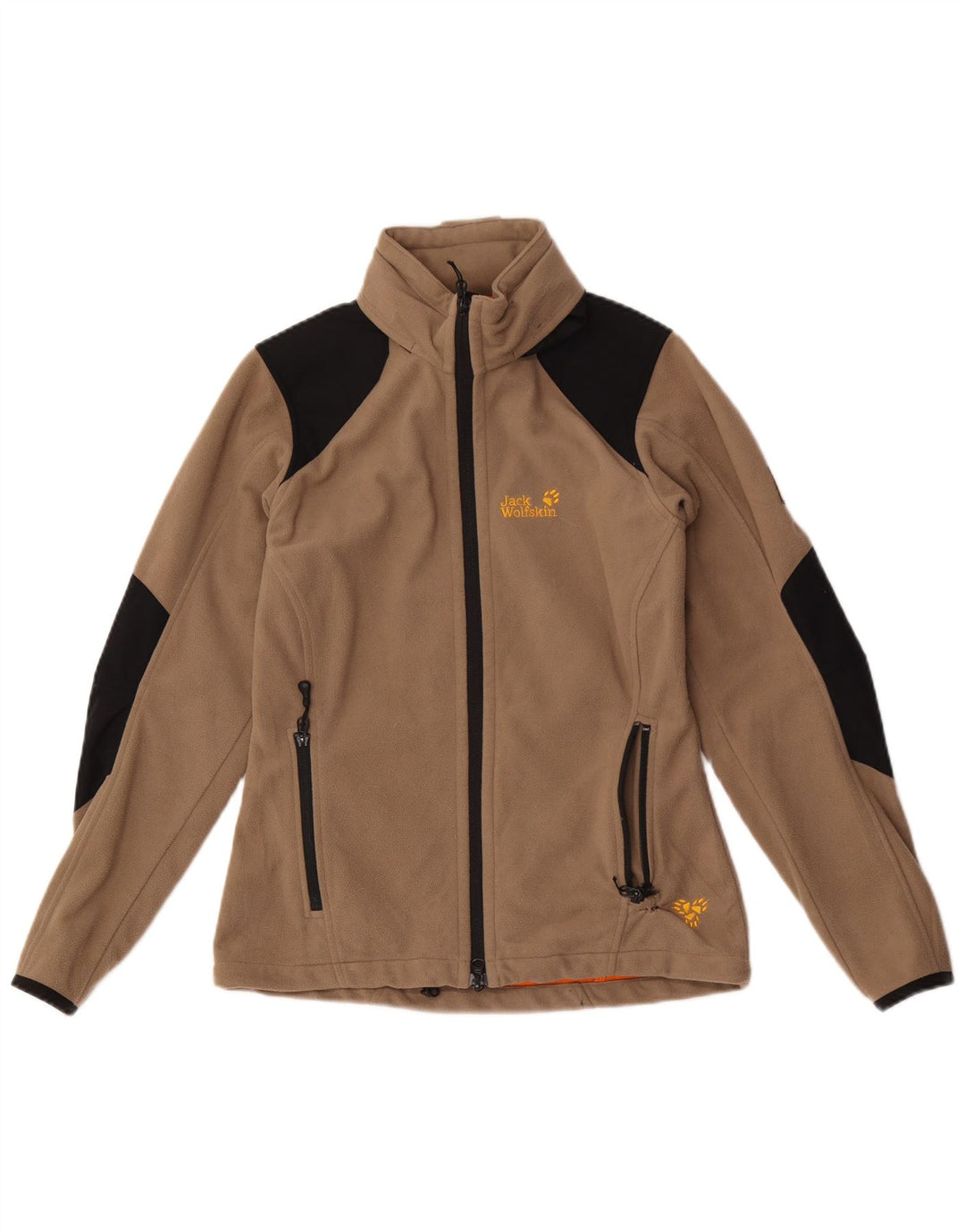 JACK WOLFSKIN Γυναικείο Fleece Jacket UK 10 Small Brown Colourblock Πολυεστέρας