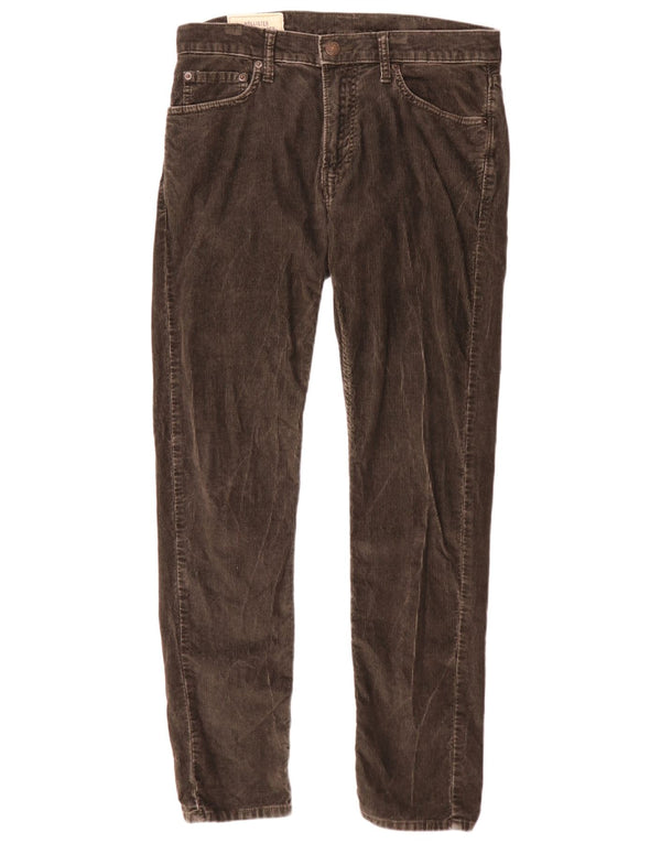 Ανδρικό κοτλέ κλασικό κωνικό παντελόνι Hollister W31 L32 Καφέ βαμβακερό