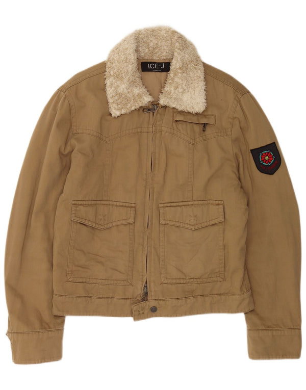 Ανδρικό Μπουφάν Iceberg Utility IT 52 XL Beige Cotton