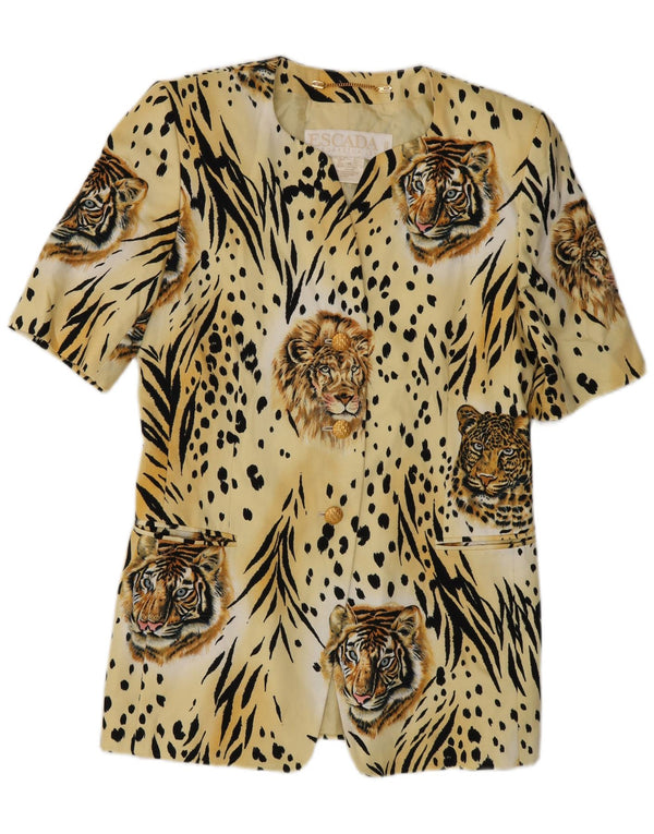 Escada Γυναικείο κοντομάνικο σακάκι EU 38 Medium Yellow Designer