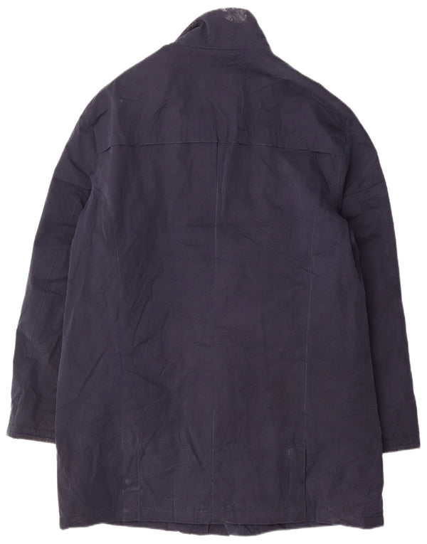 Ανδρικό παλτό αντιανεμικό Marks & Spencer UK 38 Medium Navy Blue Cotton