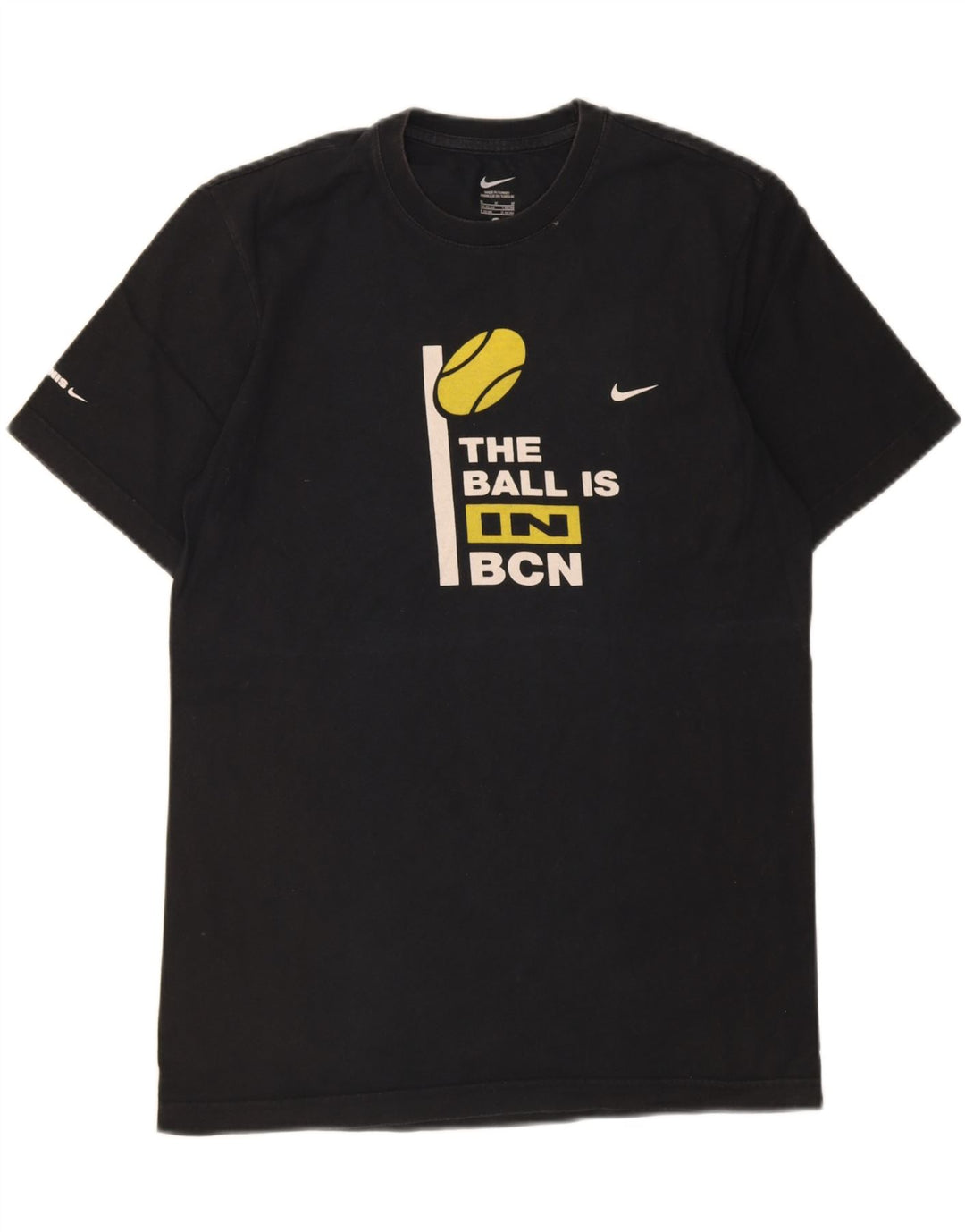 NIKE Mens Graphic T-Shirt Top UK 38/40 Medium Black Vintage Nike and Second-Hand Nike from Messina Hembry 