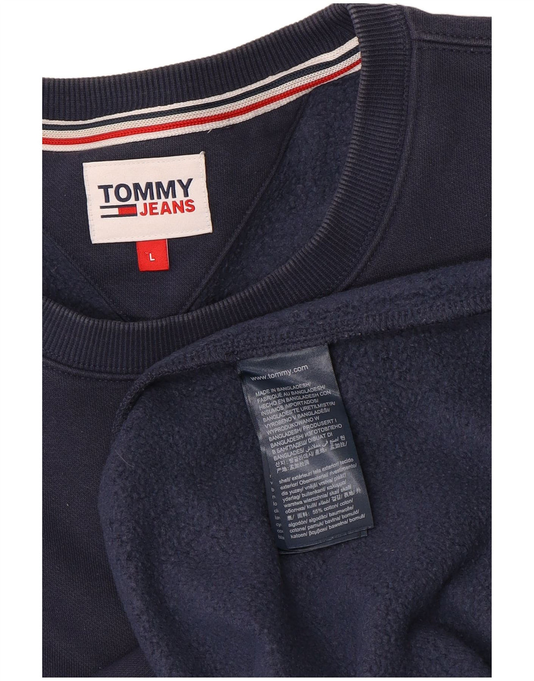 Ανδρικό φούτερ Tommy Hilfiger Jumper Large Navy Blue Cotton