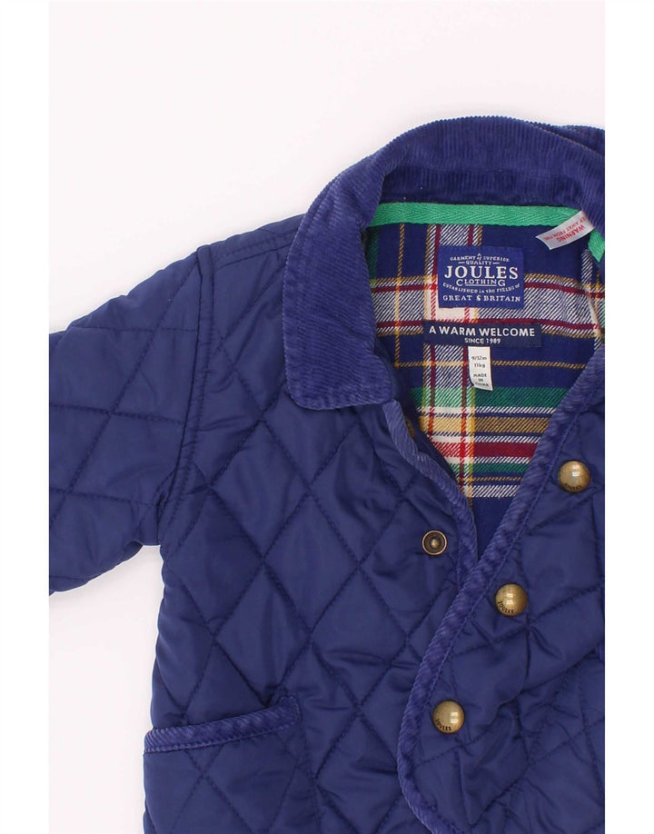 Joules Baby Boys Καπιτονέ μπουφάν 9-12 μηνών Navy Blue Polyester