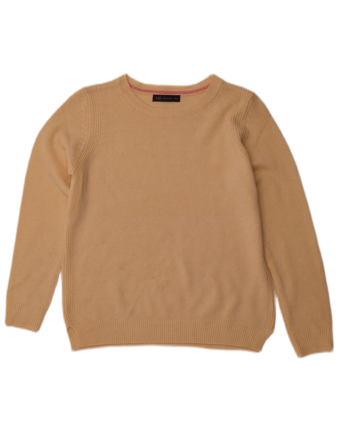 MARKS & SPENCER Γυναικείο πουλόβερ με λαιμόκαυστο UK 14 Medium Beige