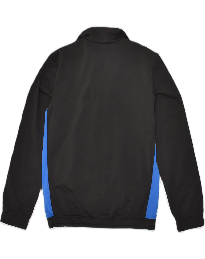 PUMA Boys Graphic Tracksuit Top Jacket 11-12 Years Black Polyester | Vintage Puma | Thrift | Second-Hand Puma | Used Clothing | Messina Hembry 