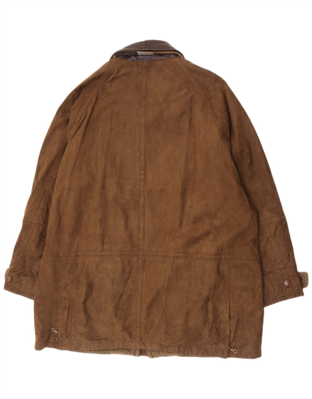 Ανδρικό πανωφόρι B.S.M UK 42 XL Khaki Polyamide