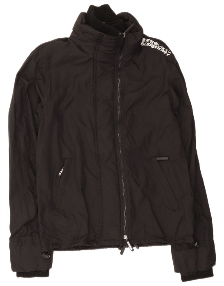 Superdry Ανδρικό Μπουφάν Windbreaker Graphic UK 38 Medium Black Nylon