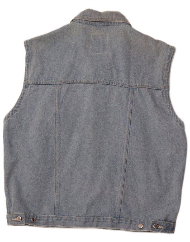 MARCEL CLAIR Ανδρικό Τζιν Gilet UK 42 XL Μπλε Βαμβακερό