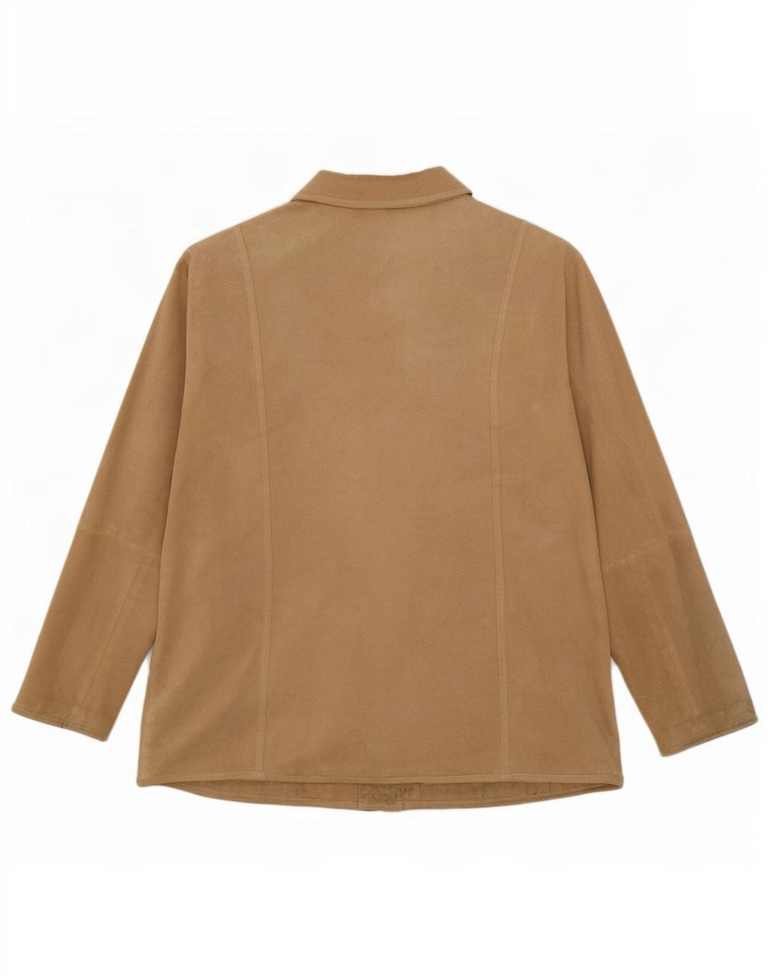 SAMOON Γυναικείο πουκάμισο Suede UK 20 2XL Δερμάτινο μπεζ