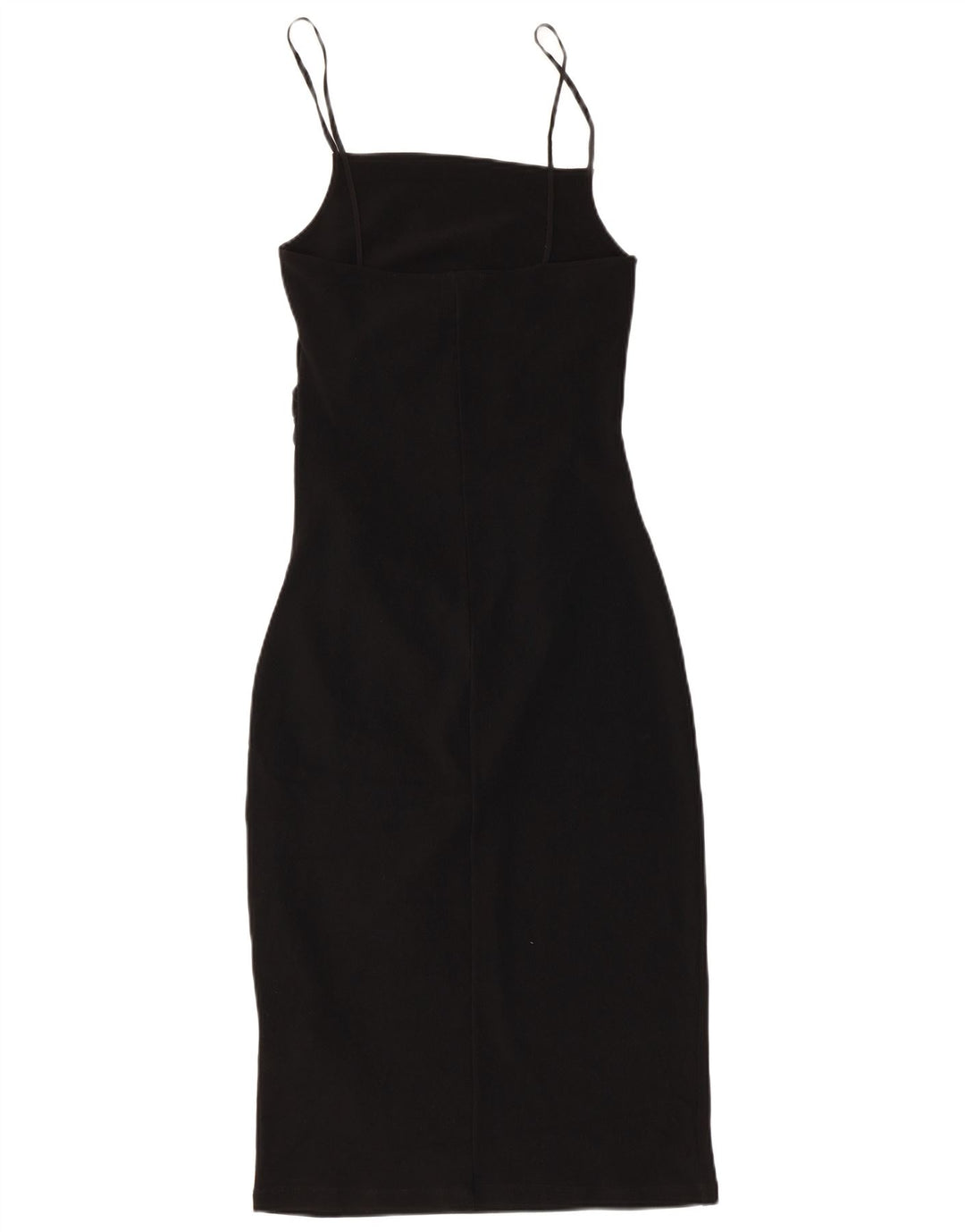 Zara Γυναικείο Αμάνικο Bodycon Φόρεμα UK 12 Medium Μαύρο Πολυεστέρας