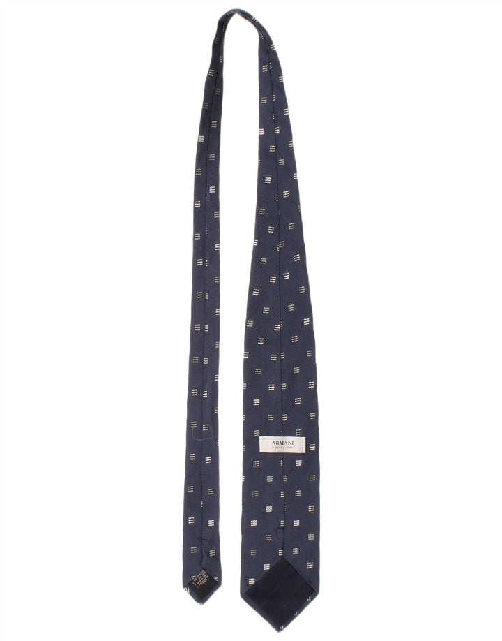 Armani Collezioni Ανδρική Γραβάτα One Size Blue Geometric Silk Classic