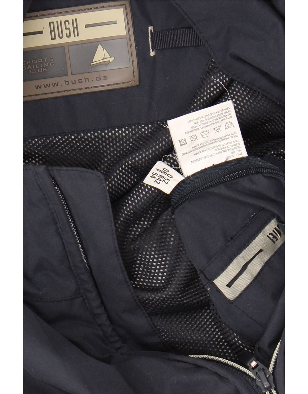 Ανδρικό μπουφάν BUSH Bomber UK 42 XL Navy Blue Polyester