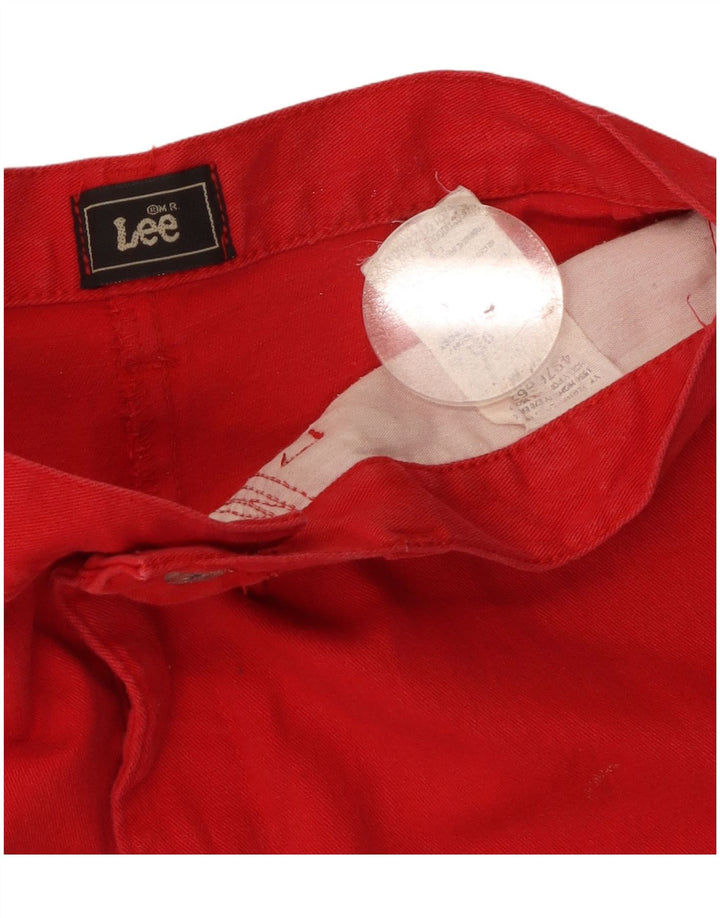 Γυναικείο Casual σορτς LEE Medium W30 κόκκινο βαμβακερό