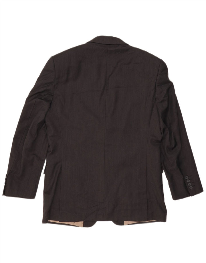 MARKS & SPENCER Ανδρικό μπλέιζερ με 2 κουμπιά μπουφάν UK 38 μεσαίο γκρι μαλλί