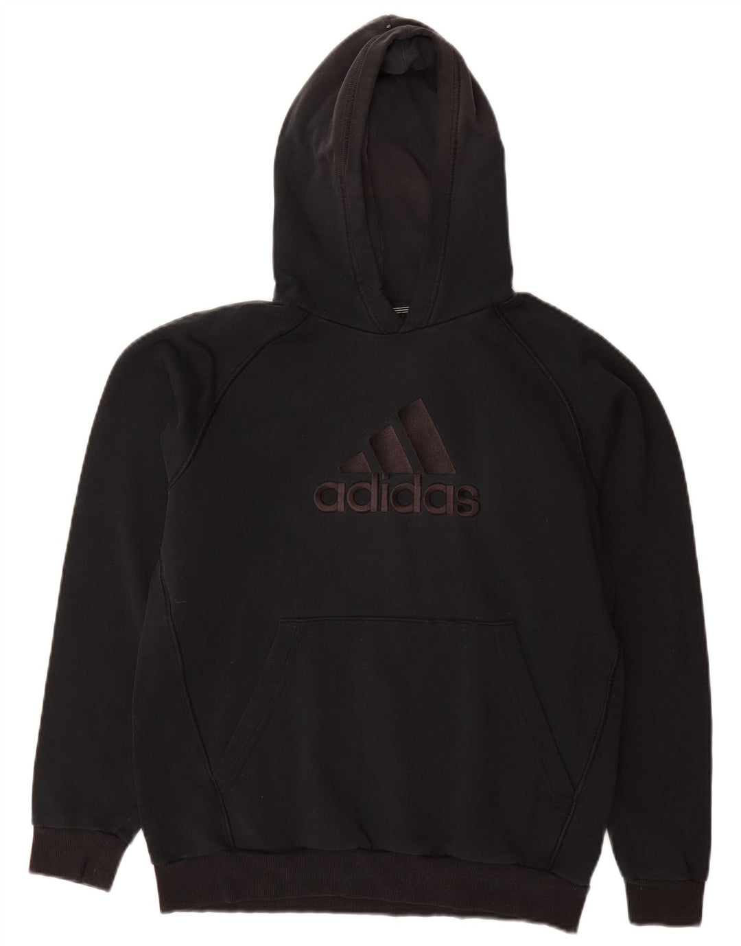 ADIDAS Boys Graphic Hoodie Jumper 15-16 ετών Μαύρο