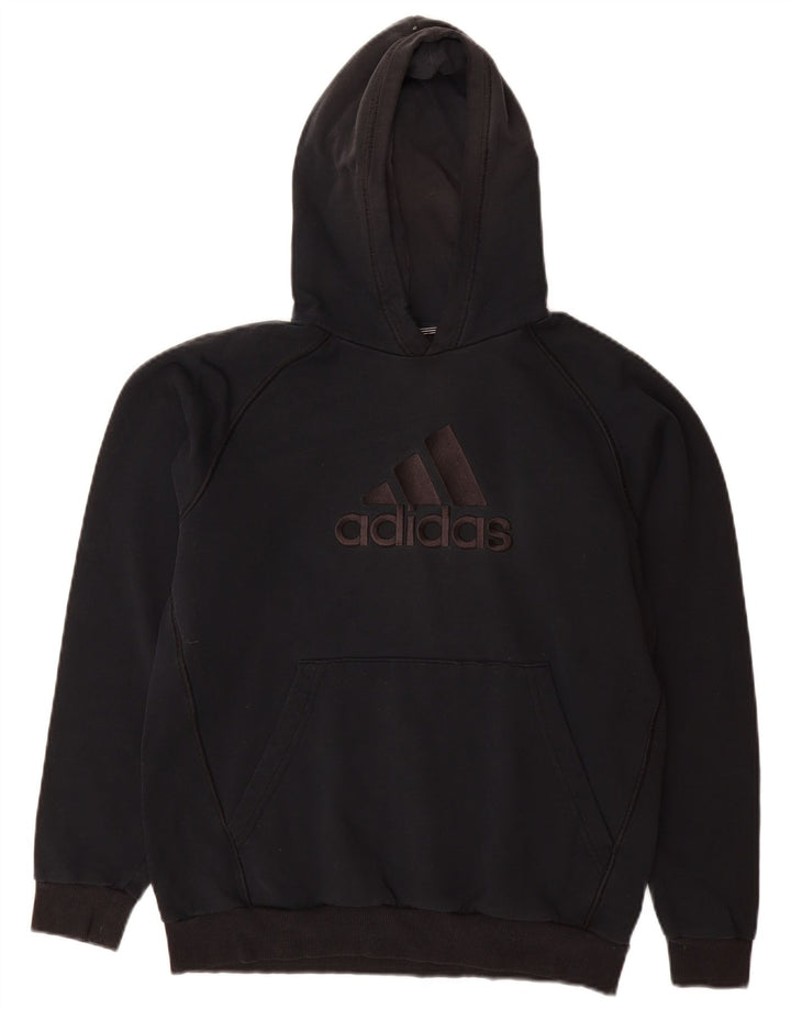 ADIDAS Boys Graphic Hoodie Jumper 15-16 ετών Μαύρο