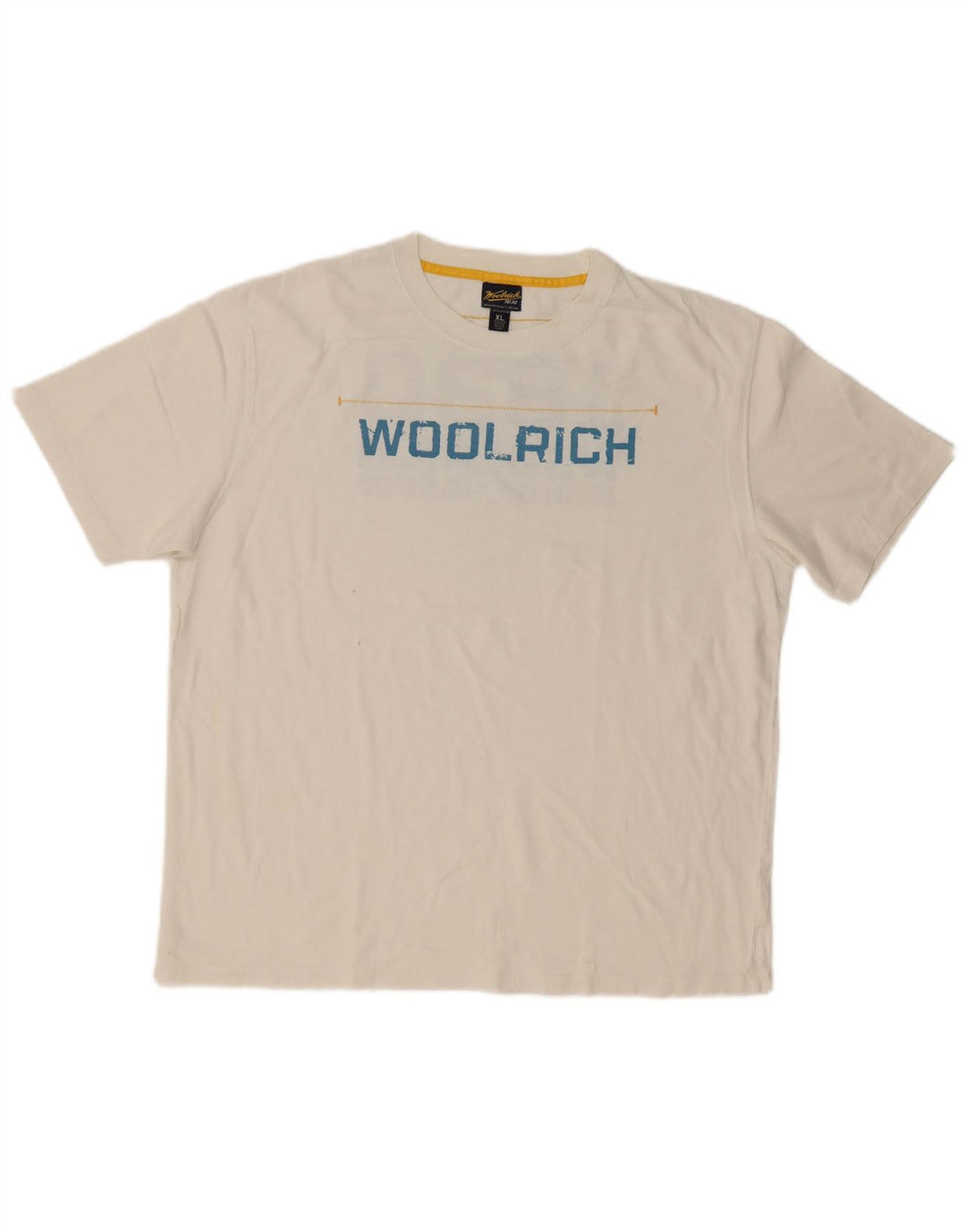 Woolrich Ανδρικό γραφικό T-Shirt Top XL Λευκό βαμβακερό