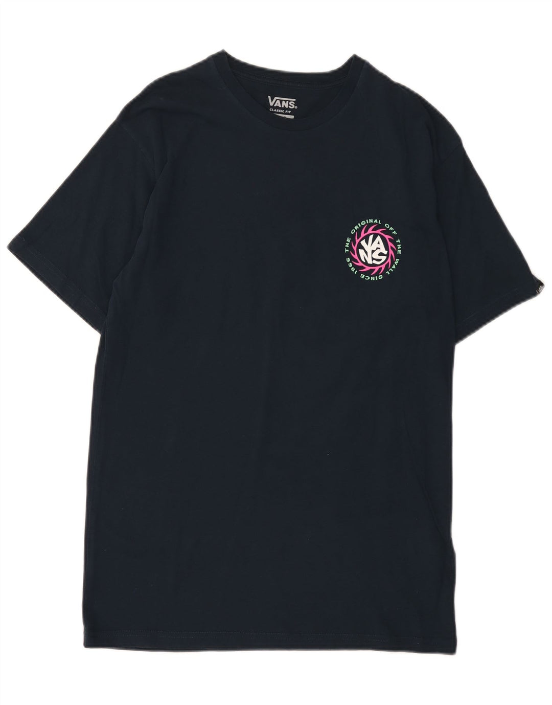 Ανδρικό γραφικό μπλουζάκι Vans Classic Fit Top μεσαίο μπλε ναυτικό βαμβακερό