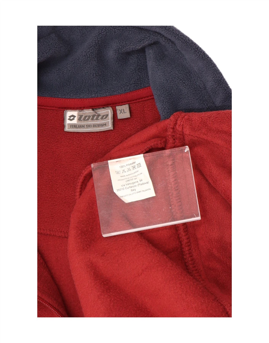 LOTTO Ανδρικό φερμουάρ Fleece Jumper XL Κόκκινο πολυεστέρας