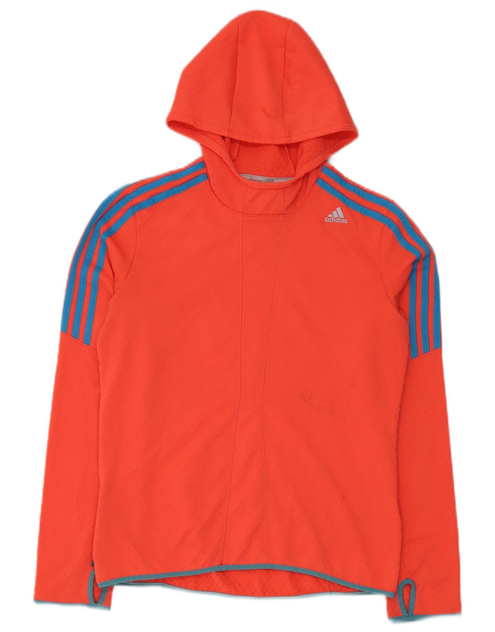Adidas Γυναικείο Hoodie Jumper UK 14 Medium Red Polyester