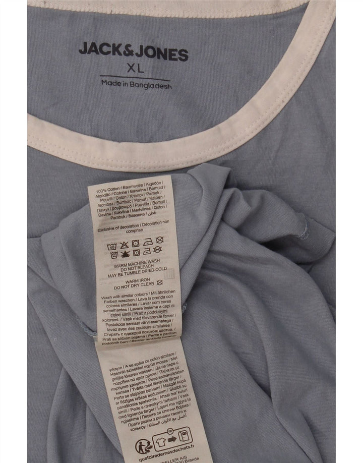 Ανδρικό T-Shirt JACK & JONES XL Μπλε βαμβακερό