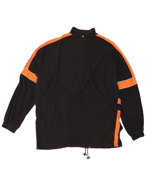 Ανδρική μπλούζα με λαιμόκοψη με κουμπιά Diadora Jumper XL Μαύρο Colourblock Βαμβακερό