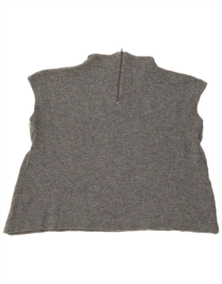 Zara Γυναικείο Γιλέκο Tank Top UK 14 Medium Grey Wool