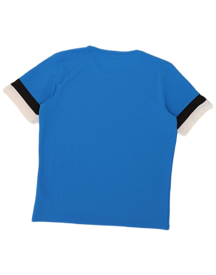 Ανδρικό T-Shirt Puma Top XL Blue Colourblock Πολυεστέρας