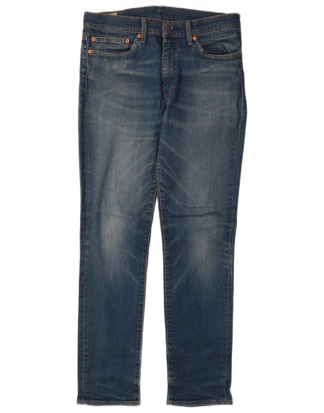 LEVI'S Mens 511 Slim Jeans W34 L34 Blue Cotton
