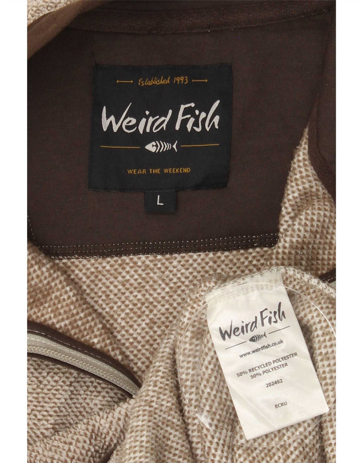 Ανδρική φόρμα Weird Fish Top Jacket Large Brown Flecked Polyester