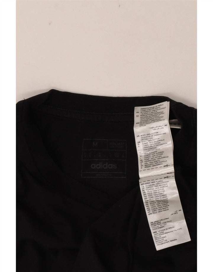 Adidas Ανδρικό T-Shirt Regular Fit Top Μεσαίο μαύρο βαμβακερό