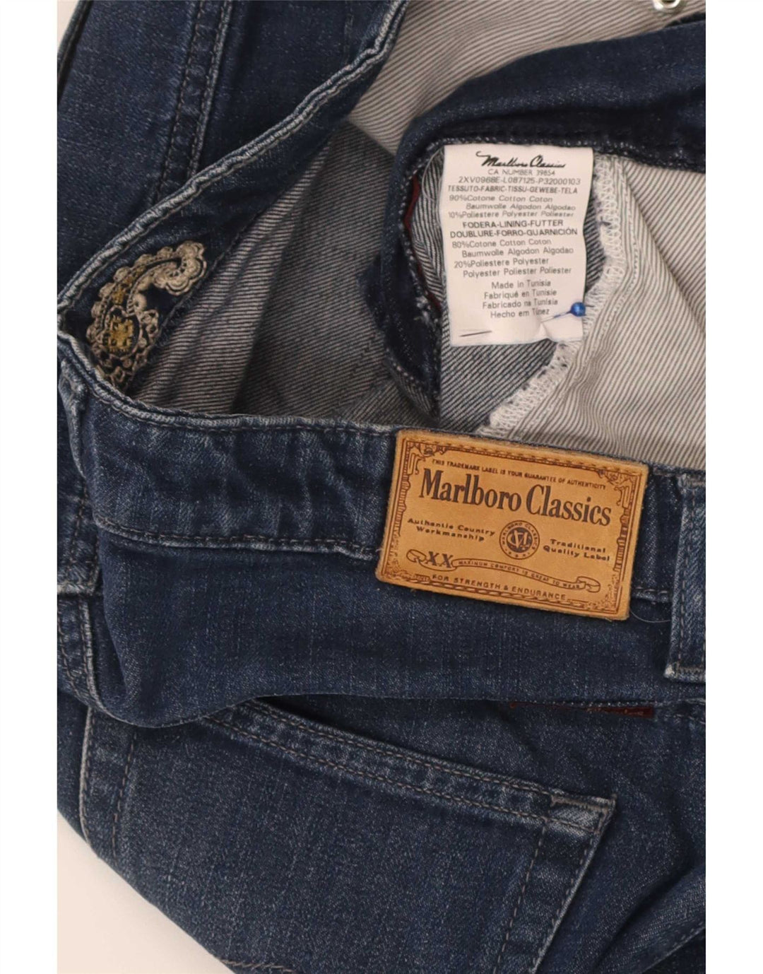 Marlboro Classics Γυναικείο Slim Jeans W32 L30 Navy Blue Cotton