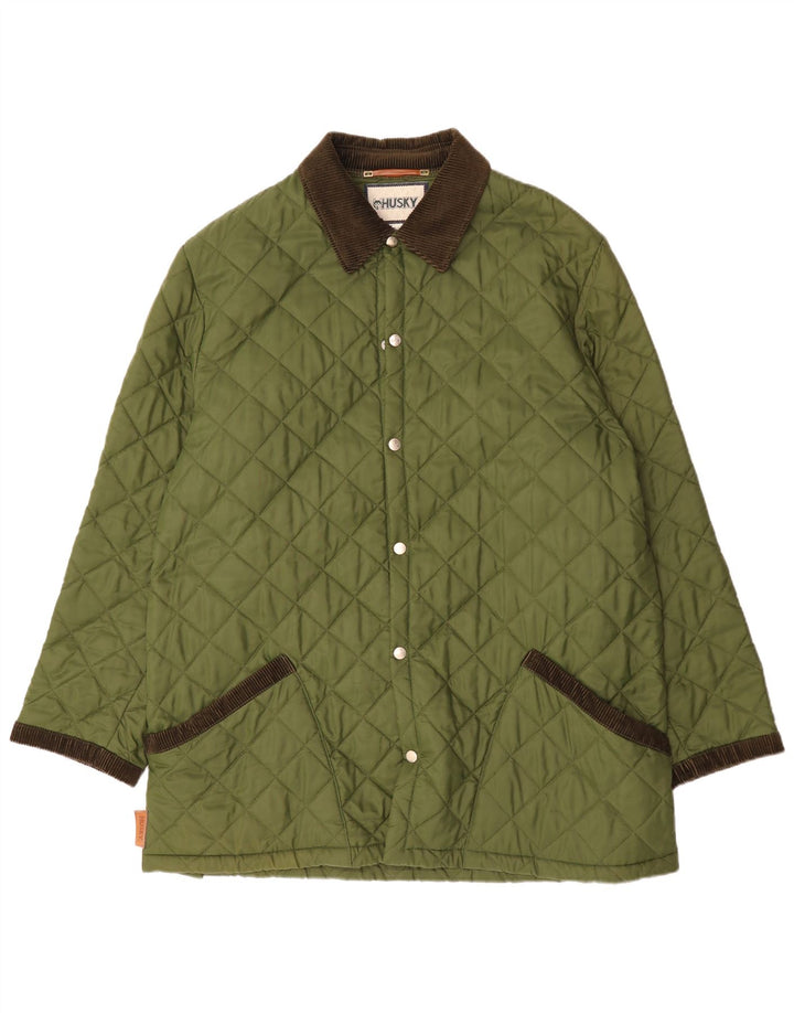 Ανδρικό καπιτονέ μπουφάν Husky UK 46 3XL Green Polyamide