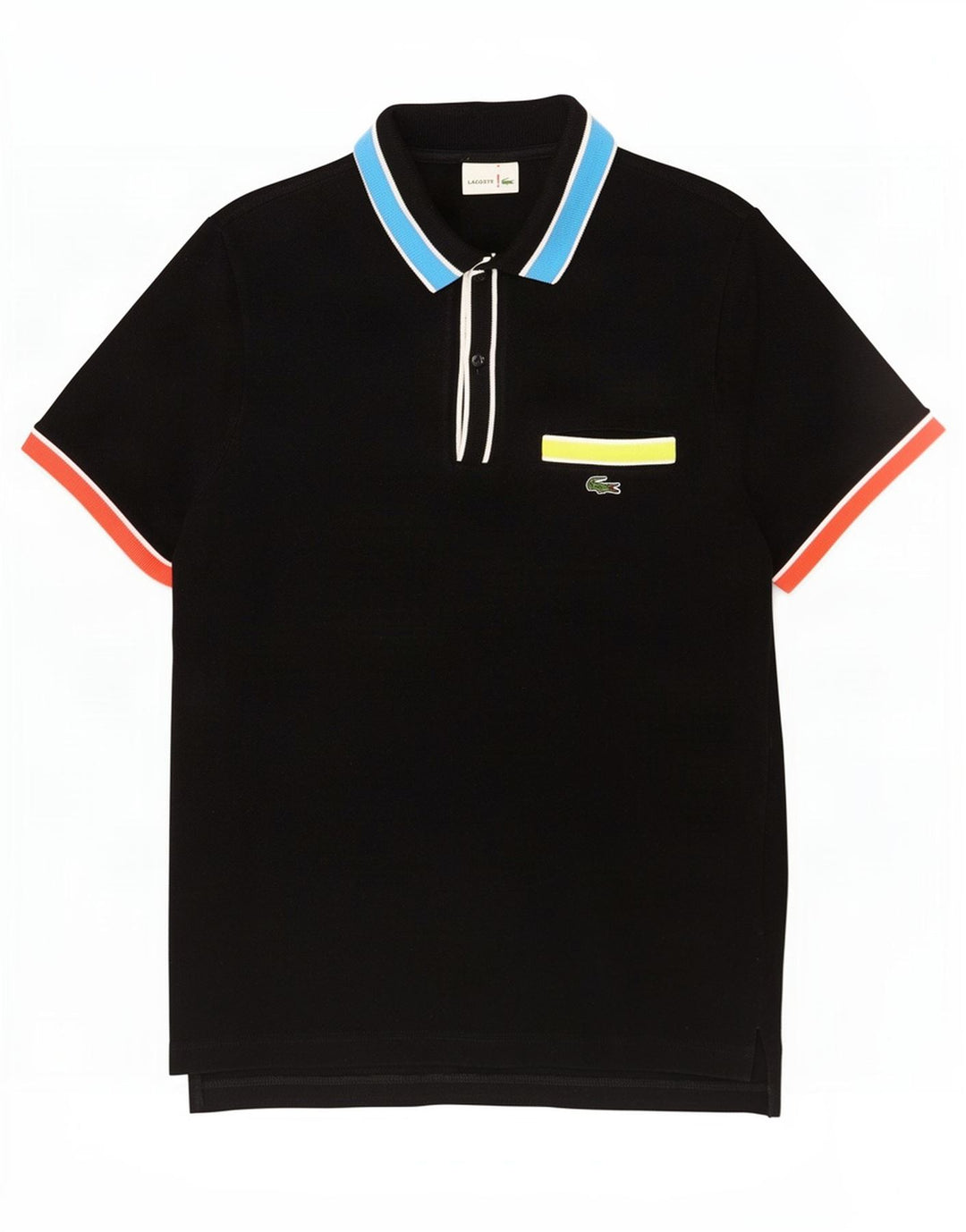 Ανδρικό μπλουζάκι πόλο Lacoste, Μέγεθος 4, Μεσαίο μαύρο χρώμα, βαμβακερό