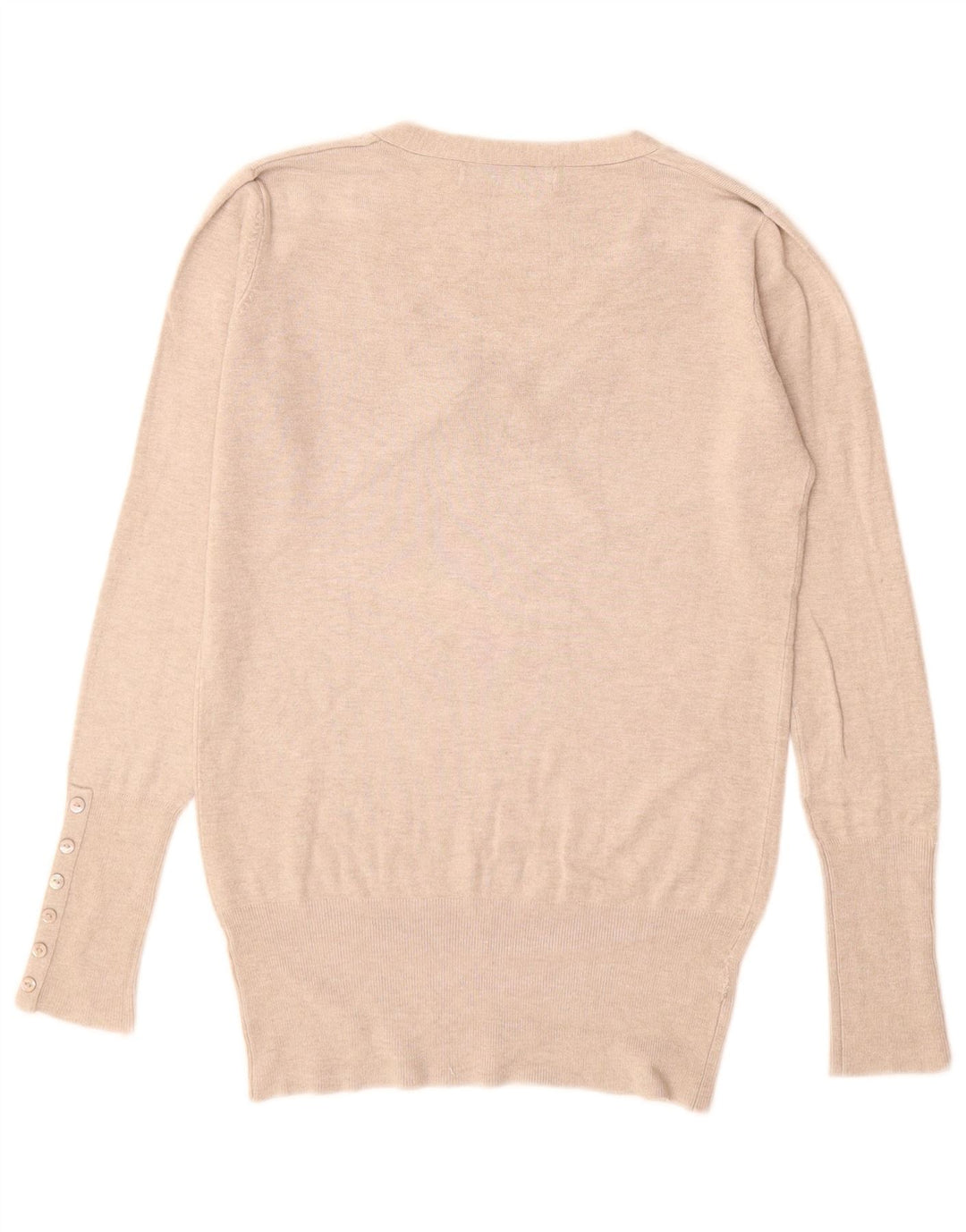 Γυναικείο πουλόβερ ZARA με V λαιμόκοψη UK 12 Medium Beige