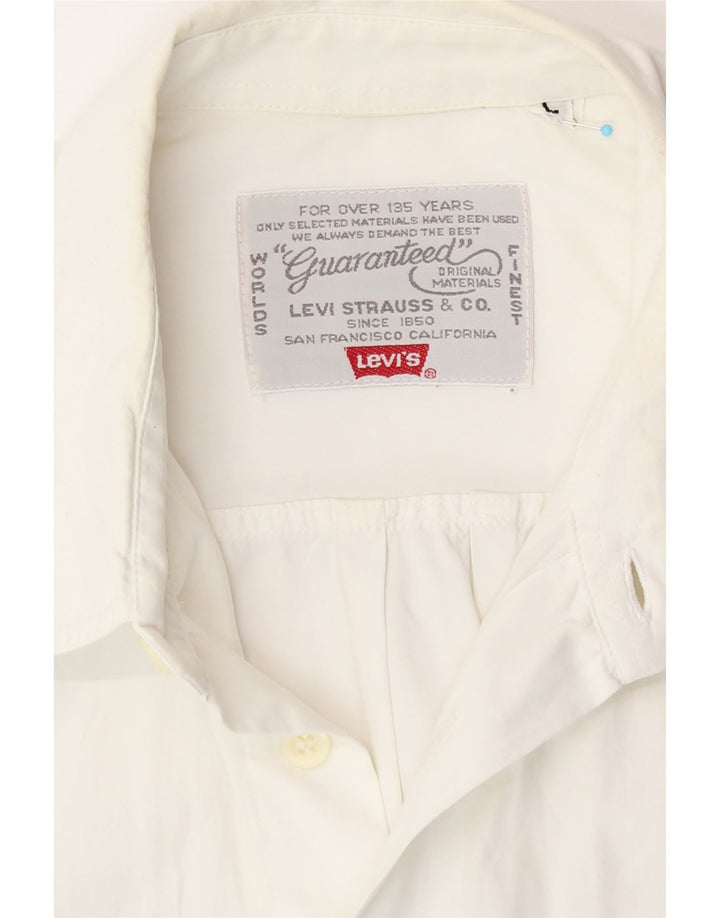 Ανδρικό κοντομάνικο πουκάμισο Levi's λευκό μεγάλο