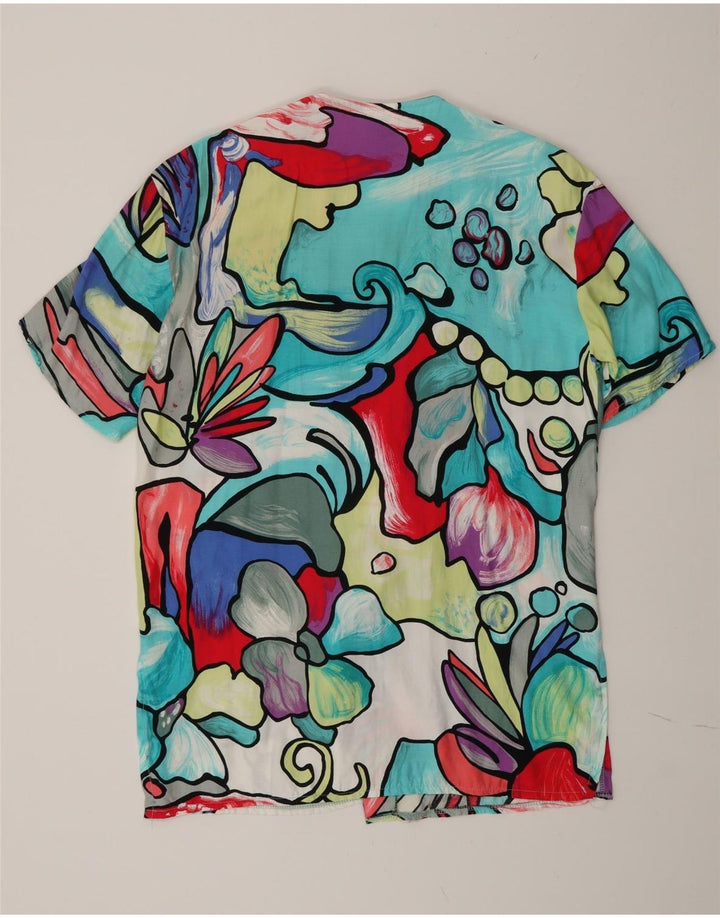 C&A Γυναικείο πουκάμισο Abstract Pattern Μπλούζα UK 16 Large πολύχρωμο