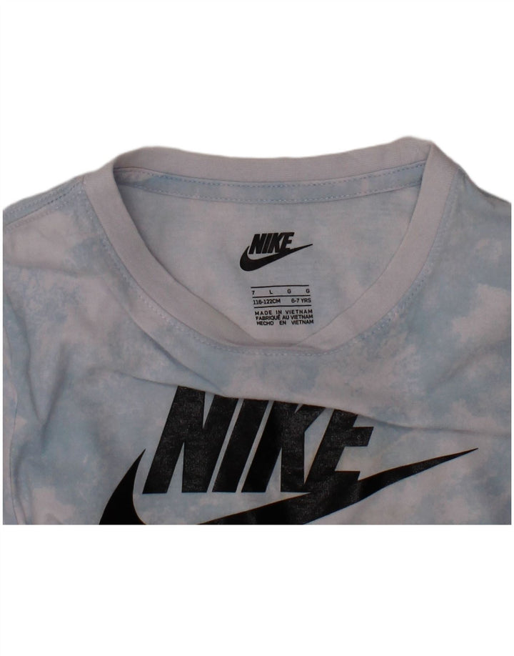 Γραφικό μπλουζάκι NIKE Boys Top 6-7 ετών Μεγάλη μπλε βαφή για γραβάτα