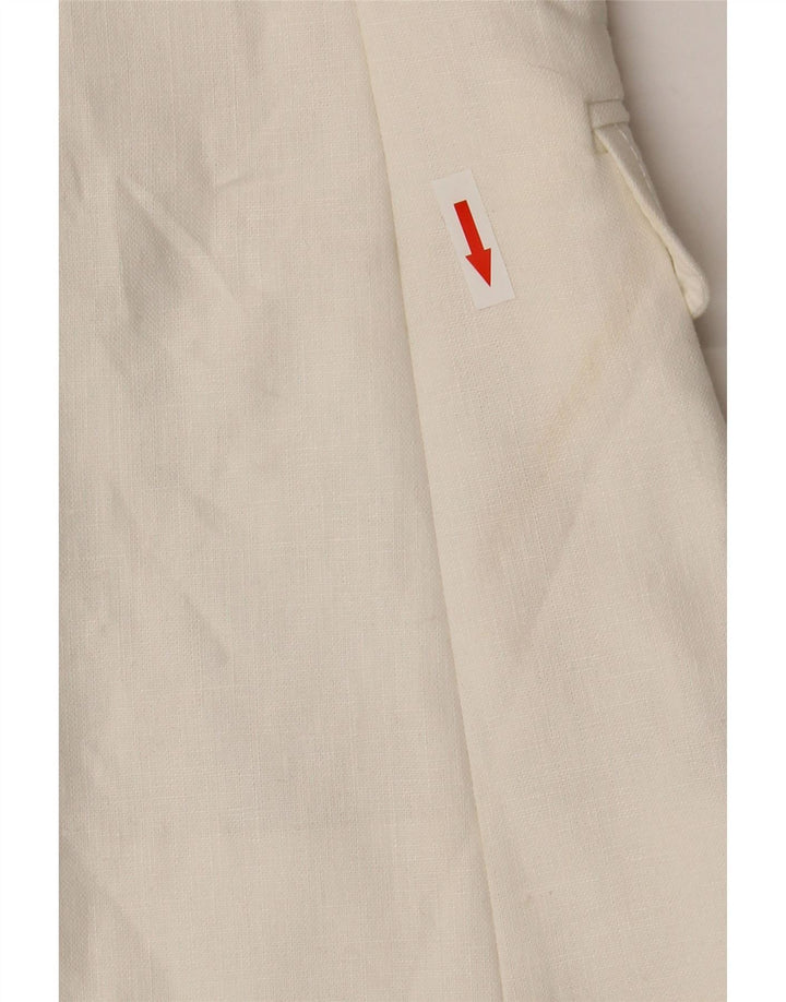 J. Crew Γυναικείο Μπουφάν Blazer US 00 2XS Λευκό Λινό