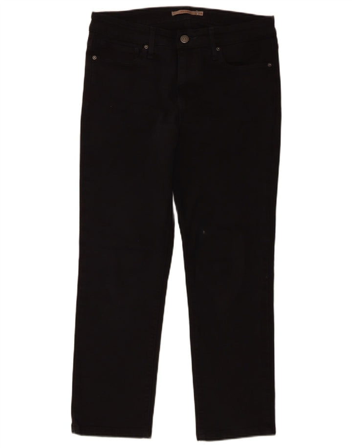 Levi's Womens 712 Crop Slim Jeans W28 L25 Μαύρο