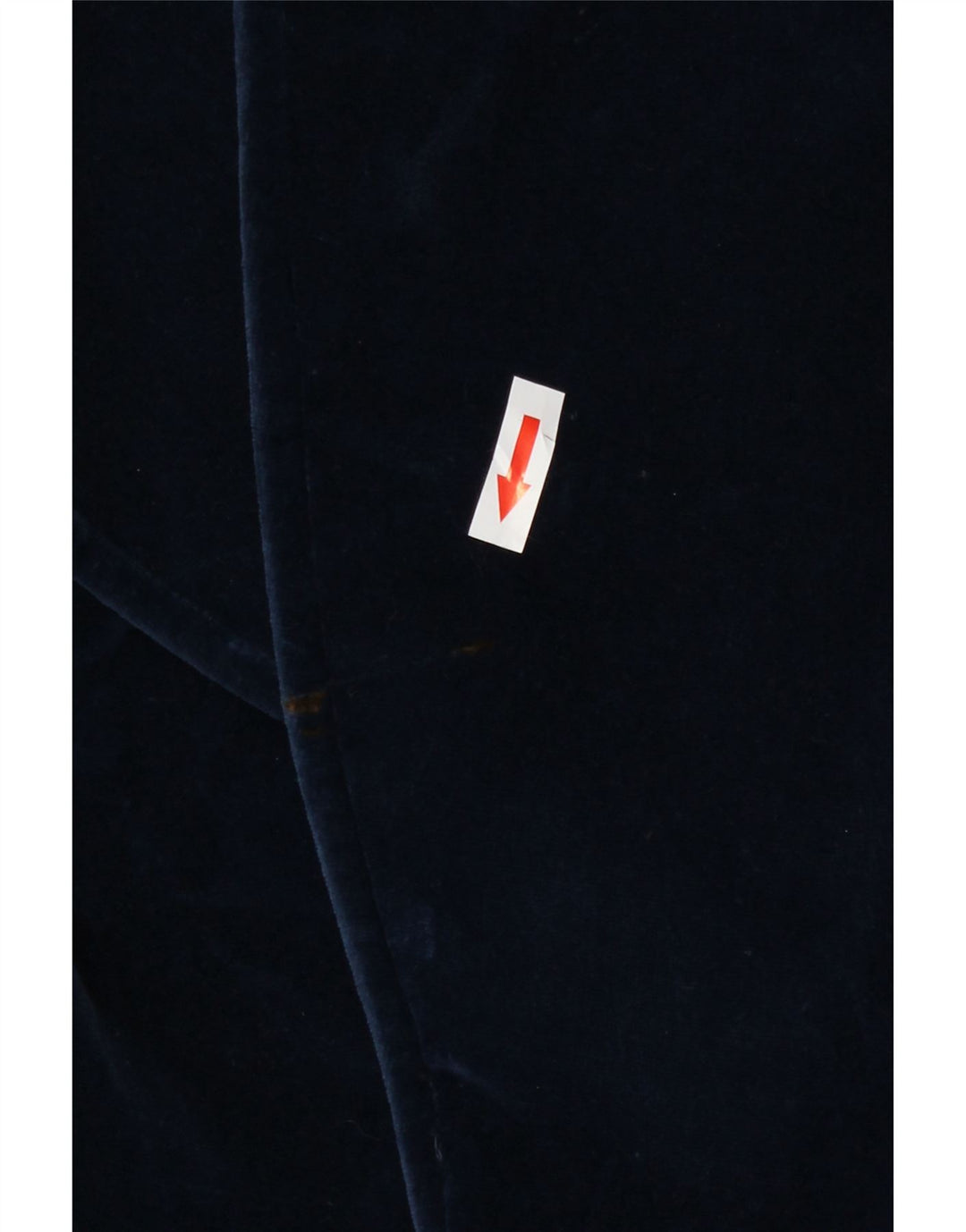 Vintage Γυναικείο Velvet Blazer Jacket UK 12 Medium Navy Blue