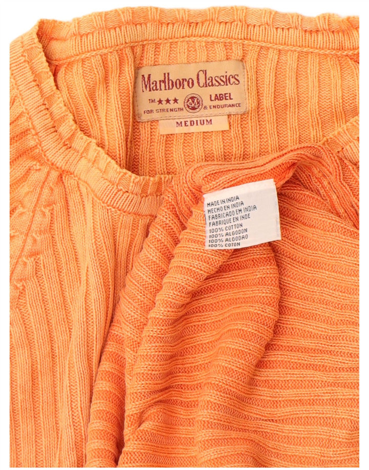 MARLBORO CLASSICS Γυναικείο πουλόβερ με λαιμόκαυστο UK 12 Medium Orange
