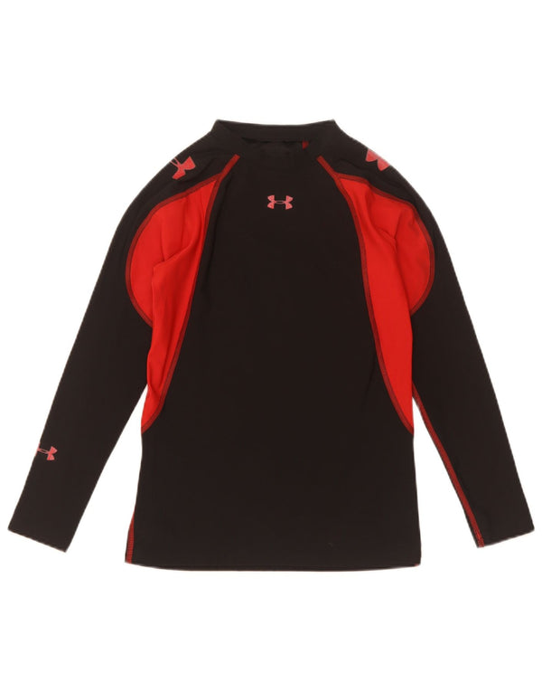 Under Armour Boys Heat Gear Graphic Top Μακρύ μανίκι 11-12 ετών Μεγάλο Μαύρο
