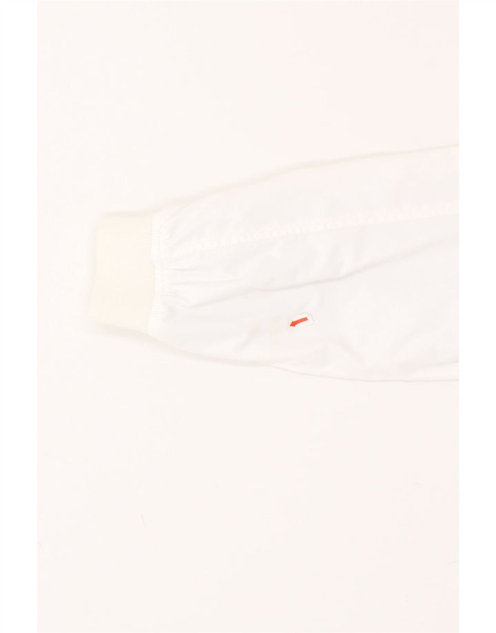 CHAMPION Womens Hooded Tracksuit Top Jacket UK 14 Medium White Vintage Champion and Second-Hand Champion from Messina Hembry 