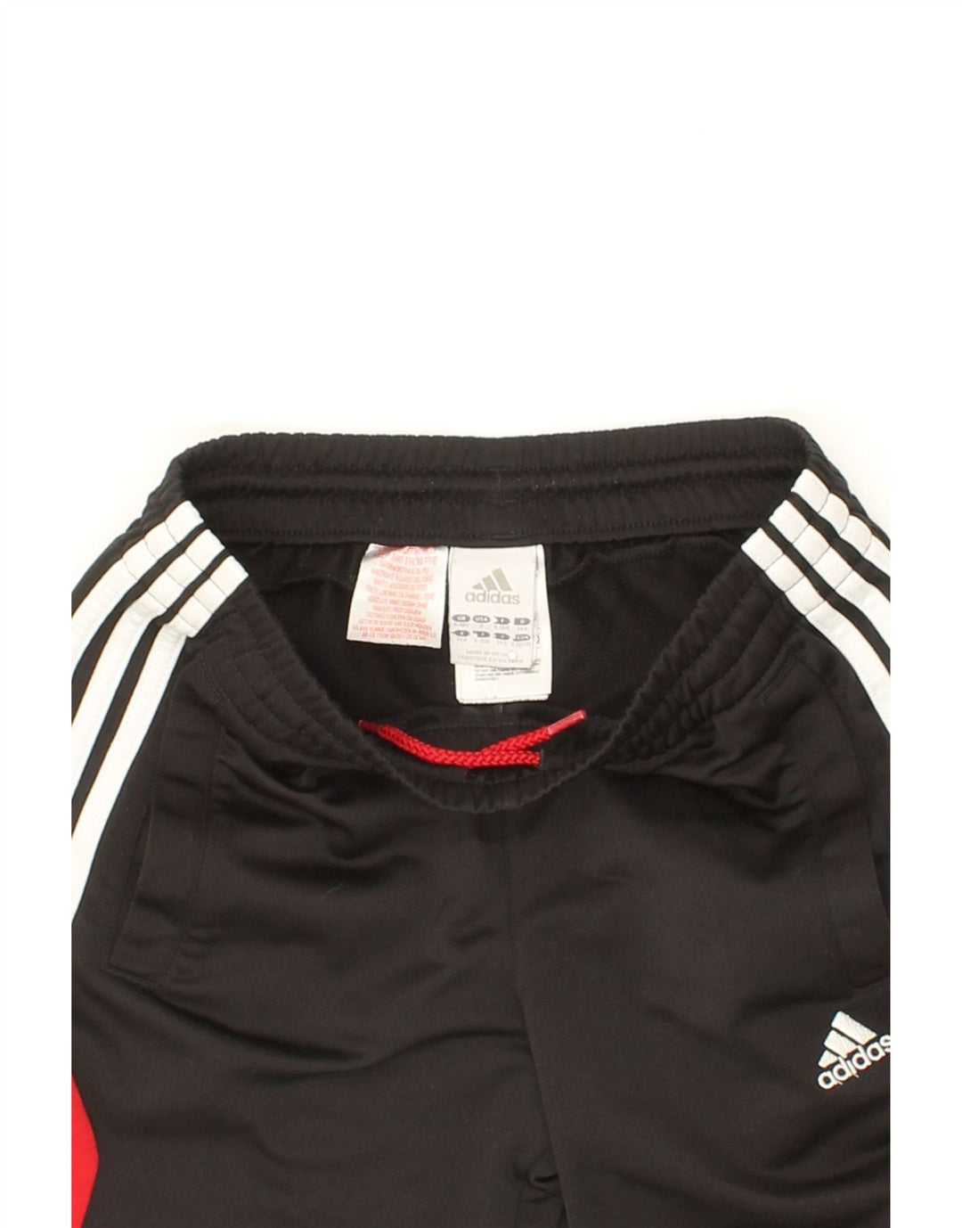 ADIDAS Boys Sport Shorts 9-10 Years Black Colourblock Polyester Vintage Adidas and Second-Hand Adidas from Messina Hembry 