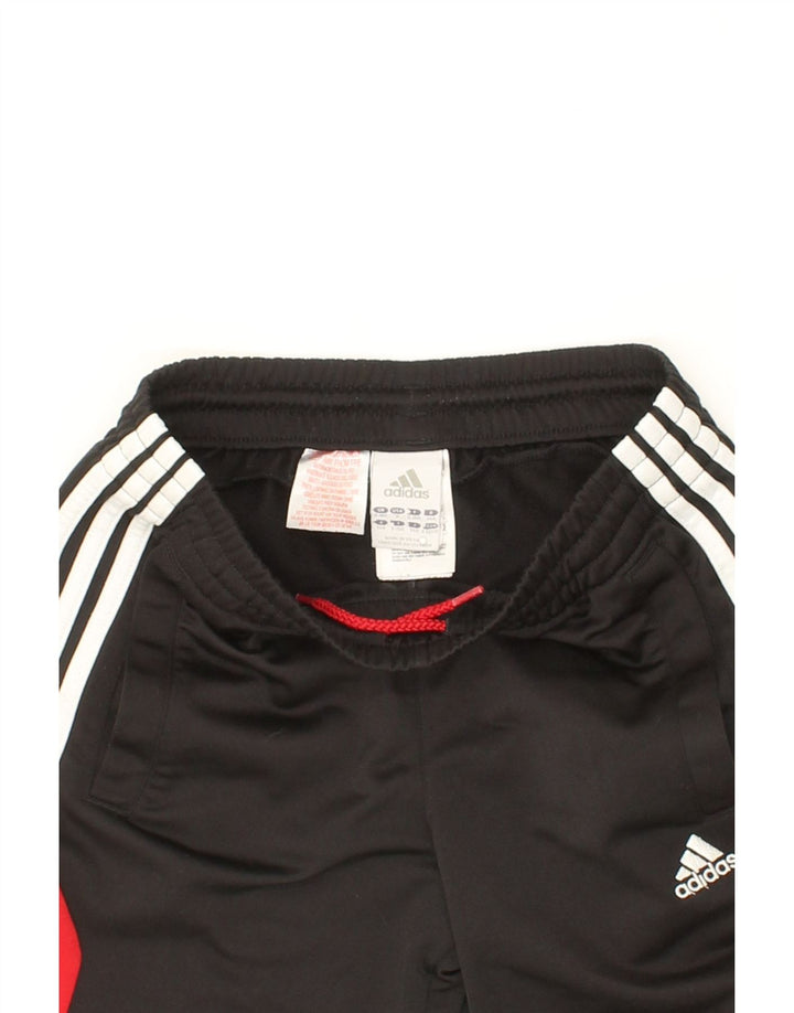 ADIDAS Boys Sport Shorts 9-10 Years Black Colourblock Polyester Vintage Adidas and Second-Hand Adidas from Messina Hembry 