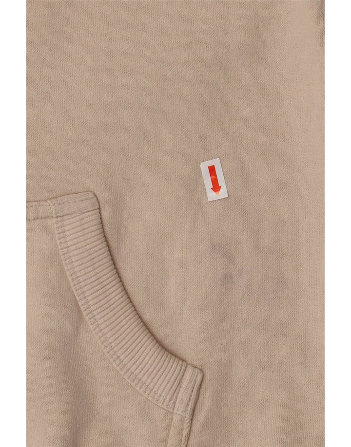 Γυναικείο γραφικό κουκούλα SUPERDRY UK 8 μικρό βαμβακερό μπεζ