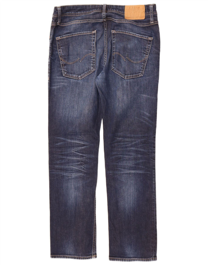Jack & Jones Ανδρικό τζιν Clark Straight W32 L30 Μπλε βαμβακερό